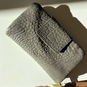 All Saints Pebbled Leather Wallet